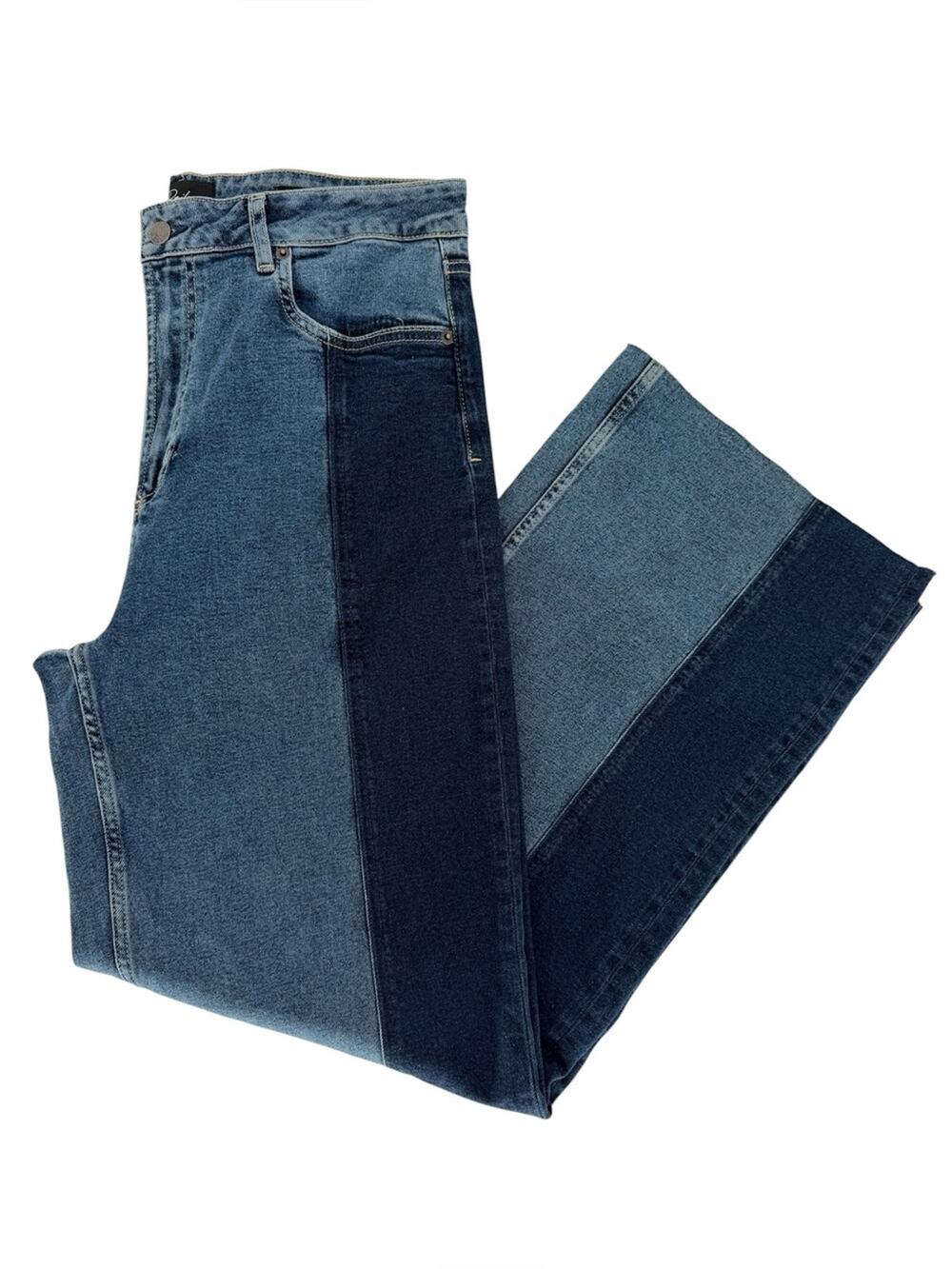 Rails The Getty Paneled High Rise Wide Leg Blue Jeans Women's - Size 32